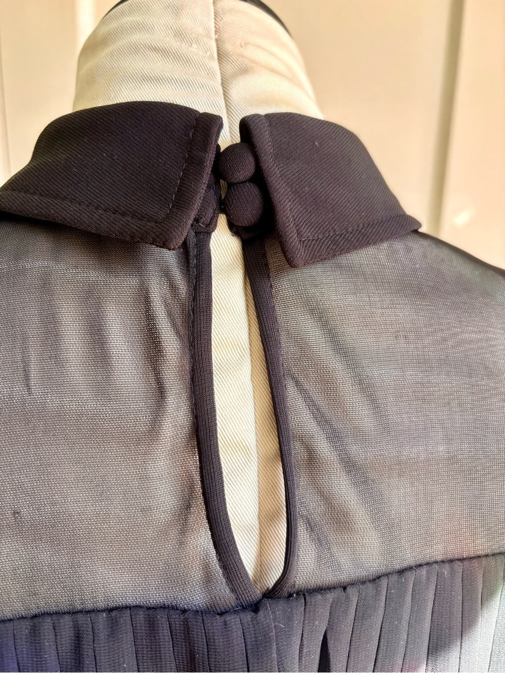 MSK Black Pleated Cape Midi Dress - Picture 8 of 8